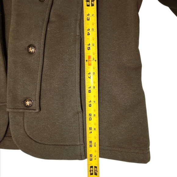 Womens Tommy Hilfiger Military Green Band Jacket Size Large MSRP $109 - Picture 6 of 16
